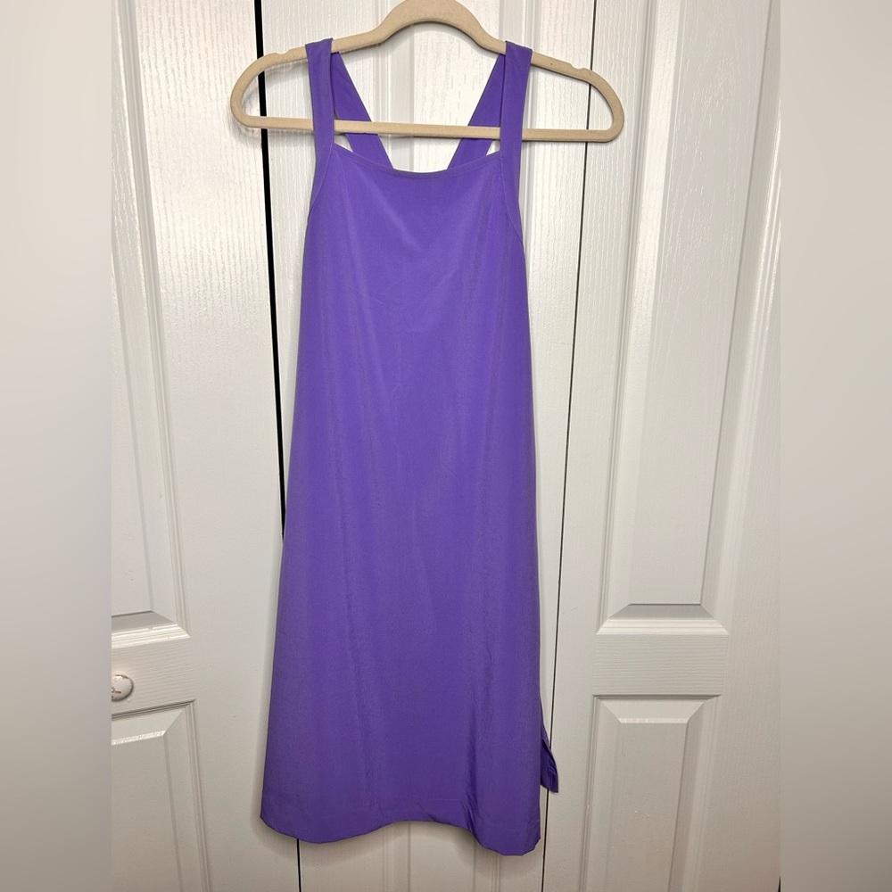 Athleta Dress Womens XXS Hyacinth Arrival Silt Hem‎ Featherweight Periwinkle